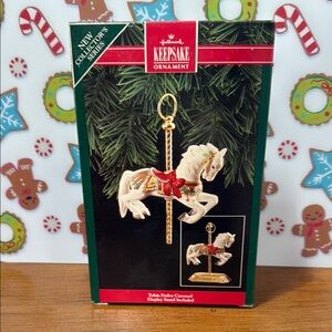 NIB Hallmark Keepsake Tobin Fraley Carousel Horse 1992